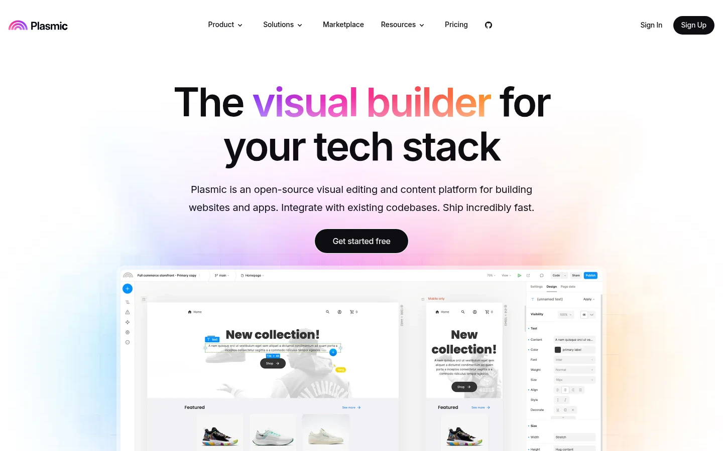 Plasmic as a top builder.io alternative