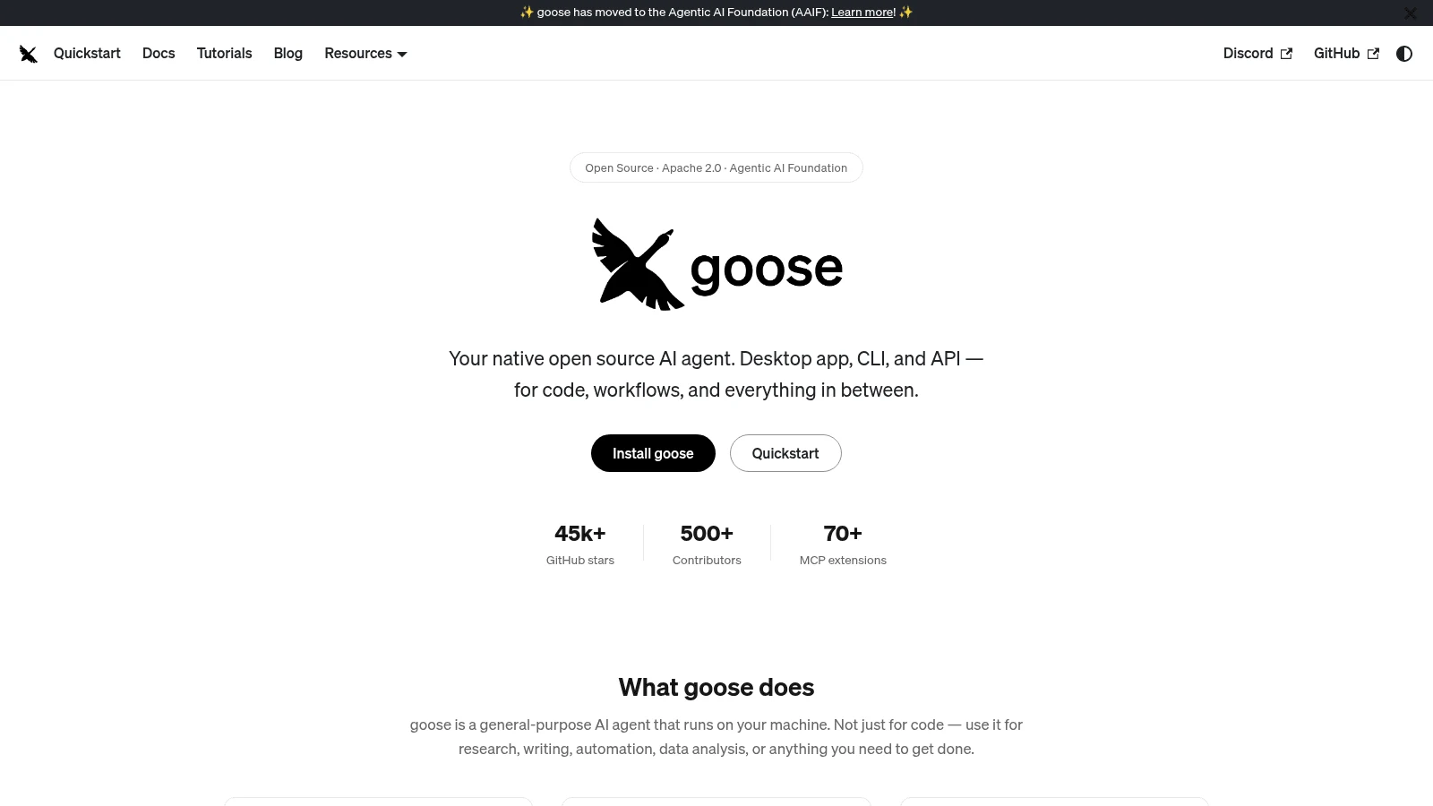Goose as a top cline alternative