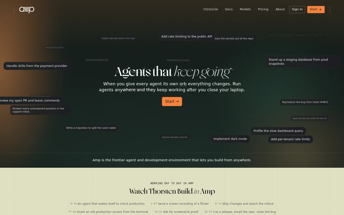 Amp as a top codex alternative