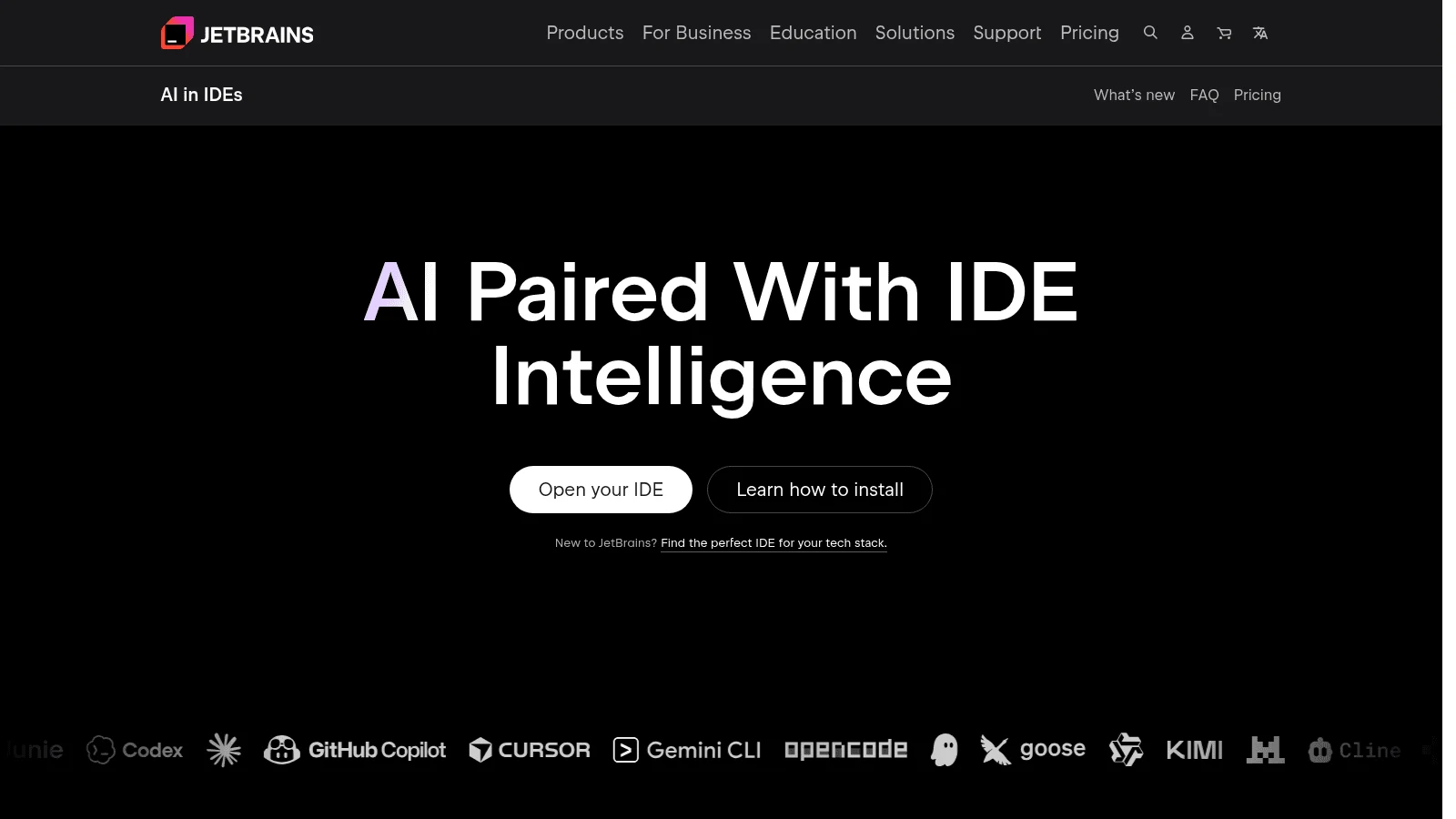 JetBrains AI as a top cursor alternative