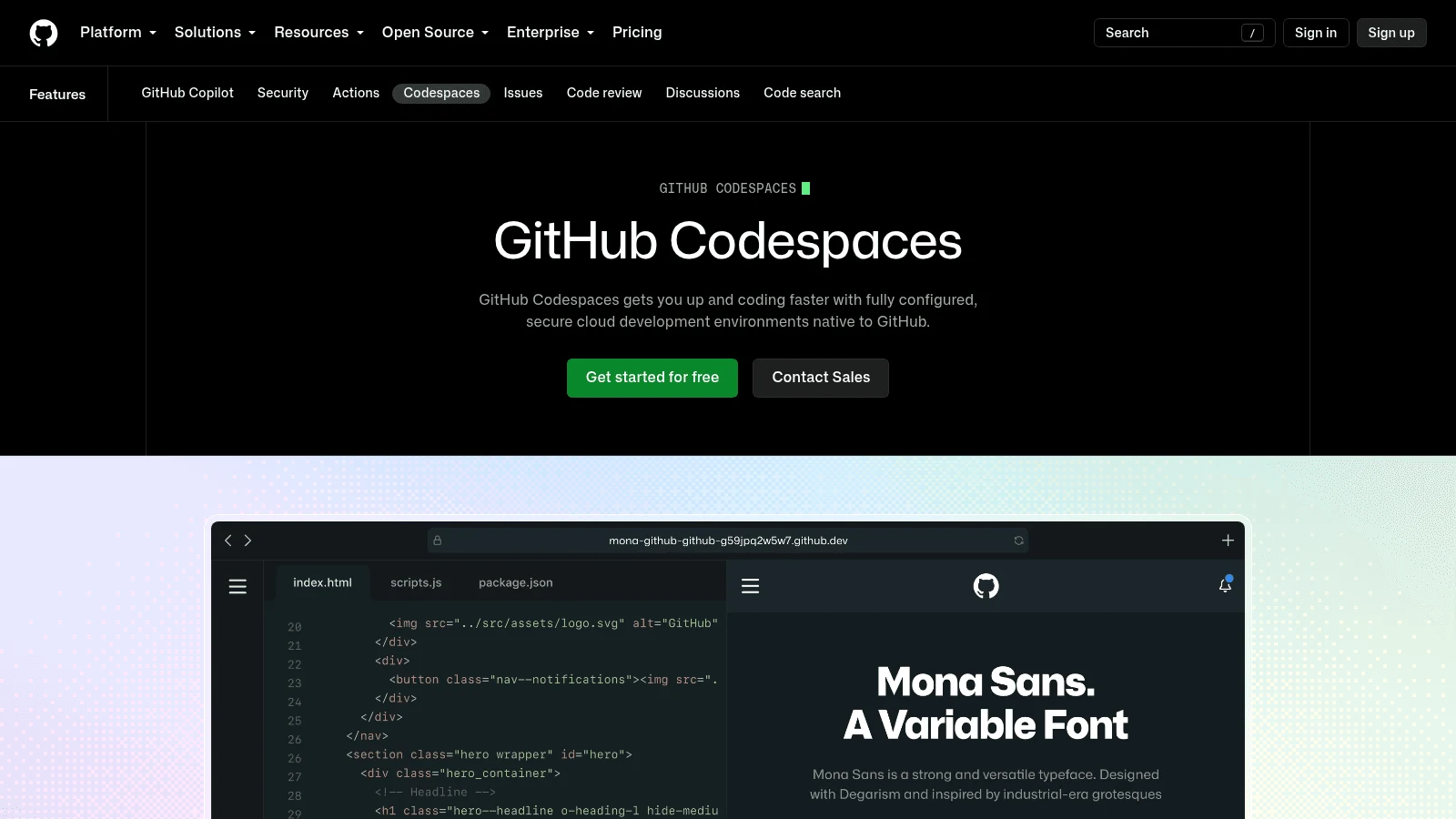 GitHub Codespaces as a top replit alternative