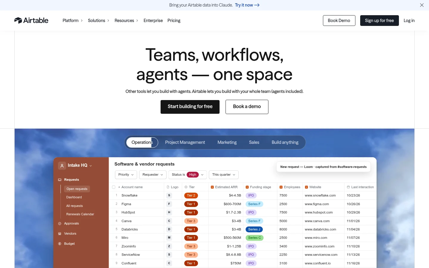 Airtable as a top softr alternative