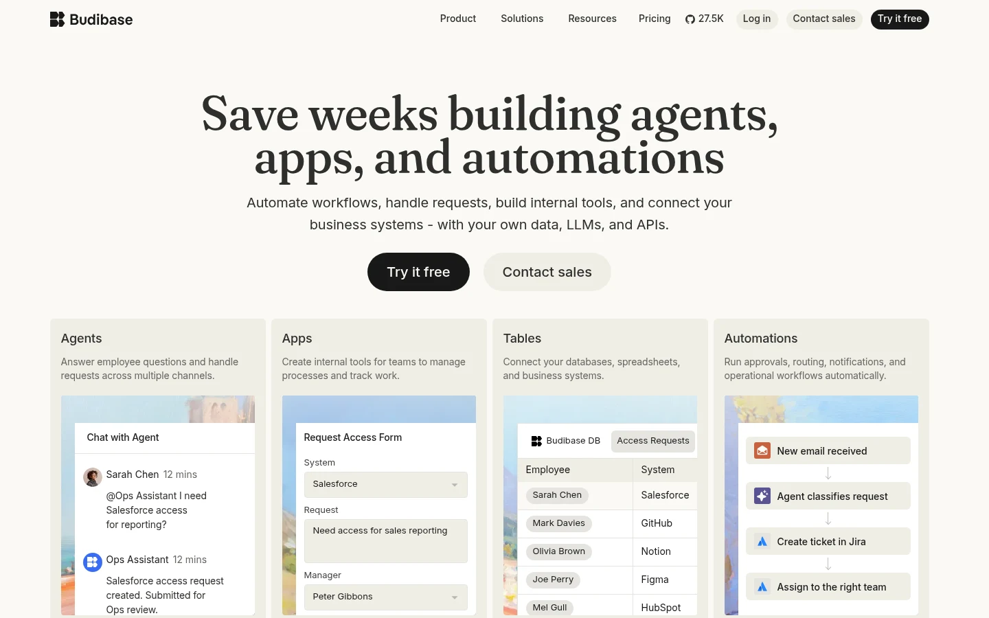 Budibase as a top softr alternative