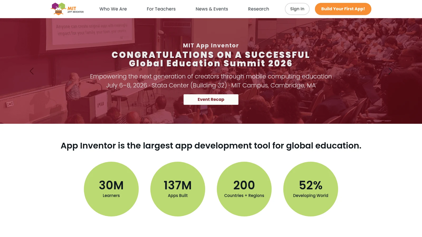 MIT App Inventor as a top thunkable alternative