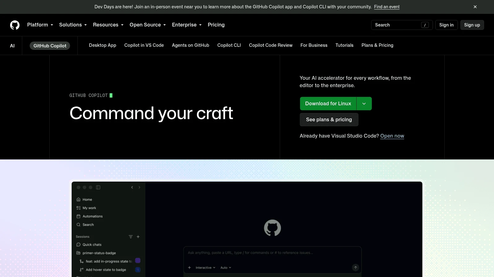 GitHub Copilot as a top windsurf alternative
