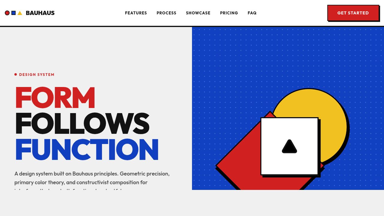 Bauhaus — Design System, built in Awesomic Studio